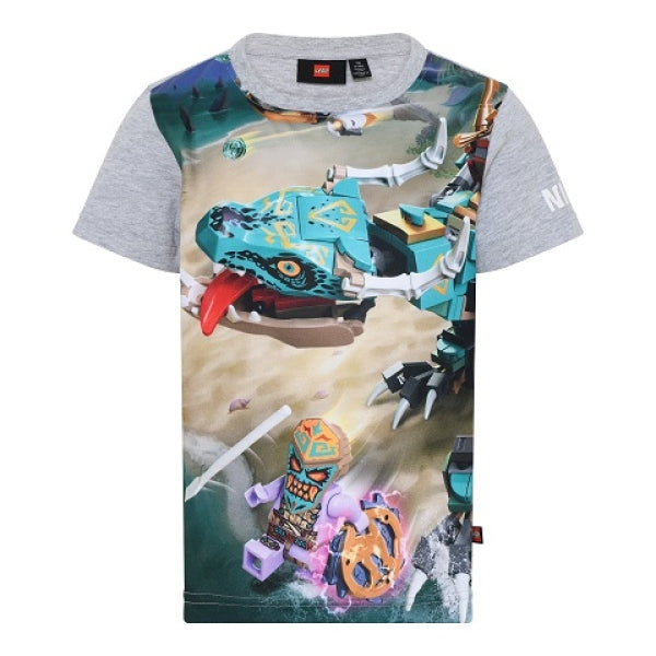 LEGO T-shirt Ninjago LICHTGRIJS (LWTAYLOR 323 - Maat 110)