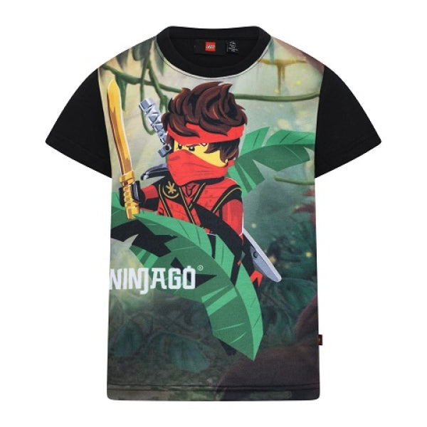 LEGO T-shirt Ninjago ZWART (LWTAYLOR 324 - Maat 140)