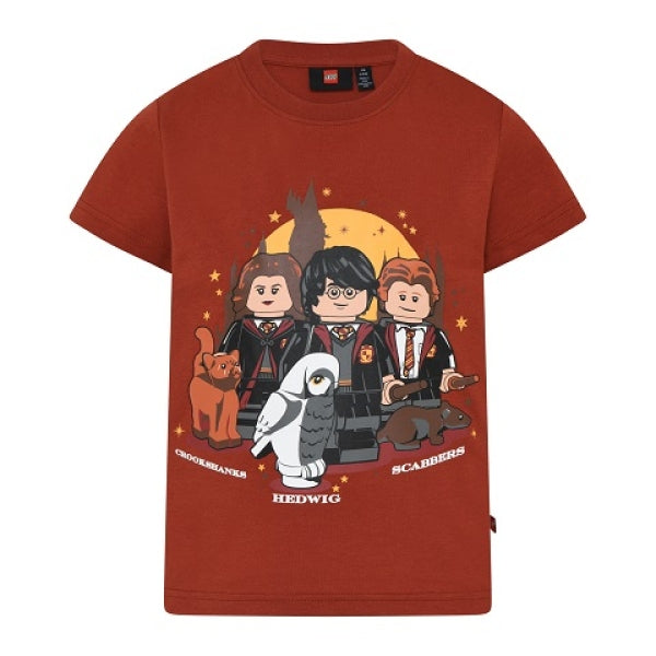 LEGO T-shirt Harry Potter DONKERROOD (LWTAYLOR 320 - Maat 122)