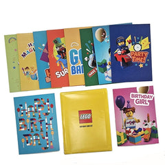 LEGO Verjaardagskaarten Set (10 stuks)
