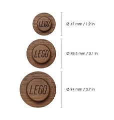LEGO Wandhaak Set DONKER EIKENHOUT
