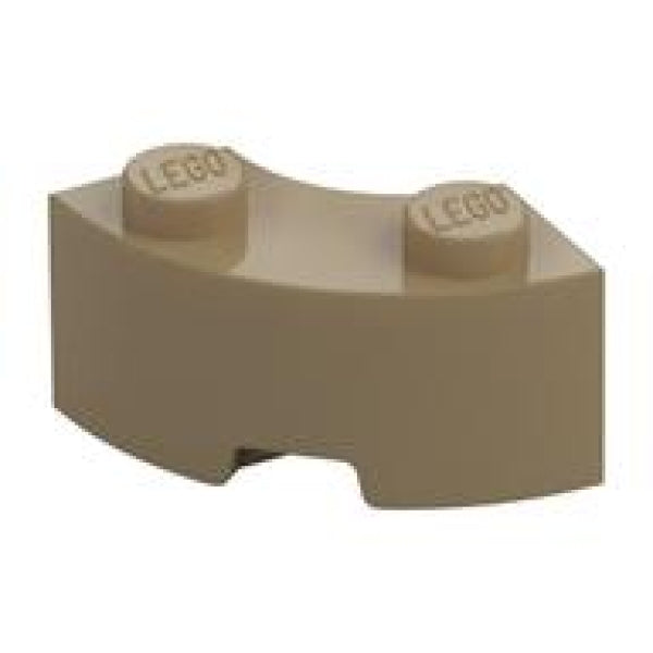 LEGO Steen 2x2 Rond Hoek DONKERBEIGE (100 stuks)