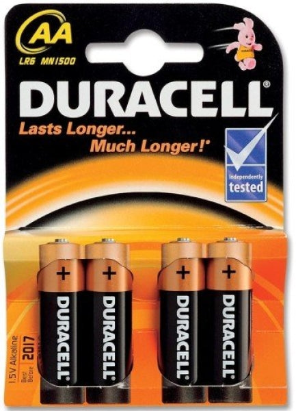 DURACELL Batterij AA MN1500 (4 stuks)