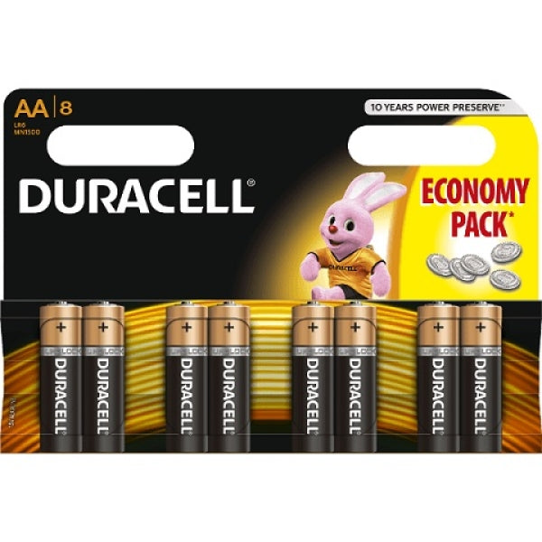 DURACELL Batterij AA LR6 MN1500 (8 stuks)