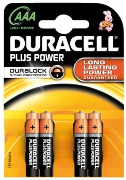 DURACELL Plus Power AAA MN2400 (4 stuks)