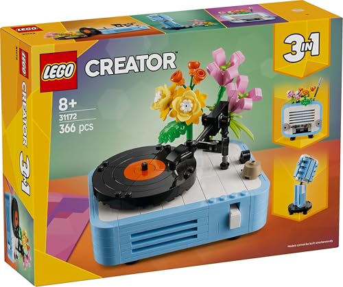 LEGO 31172 Platenspeler met Bloemen