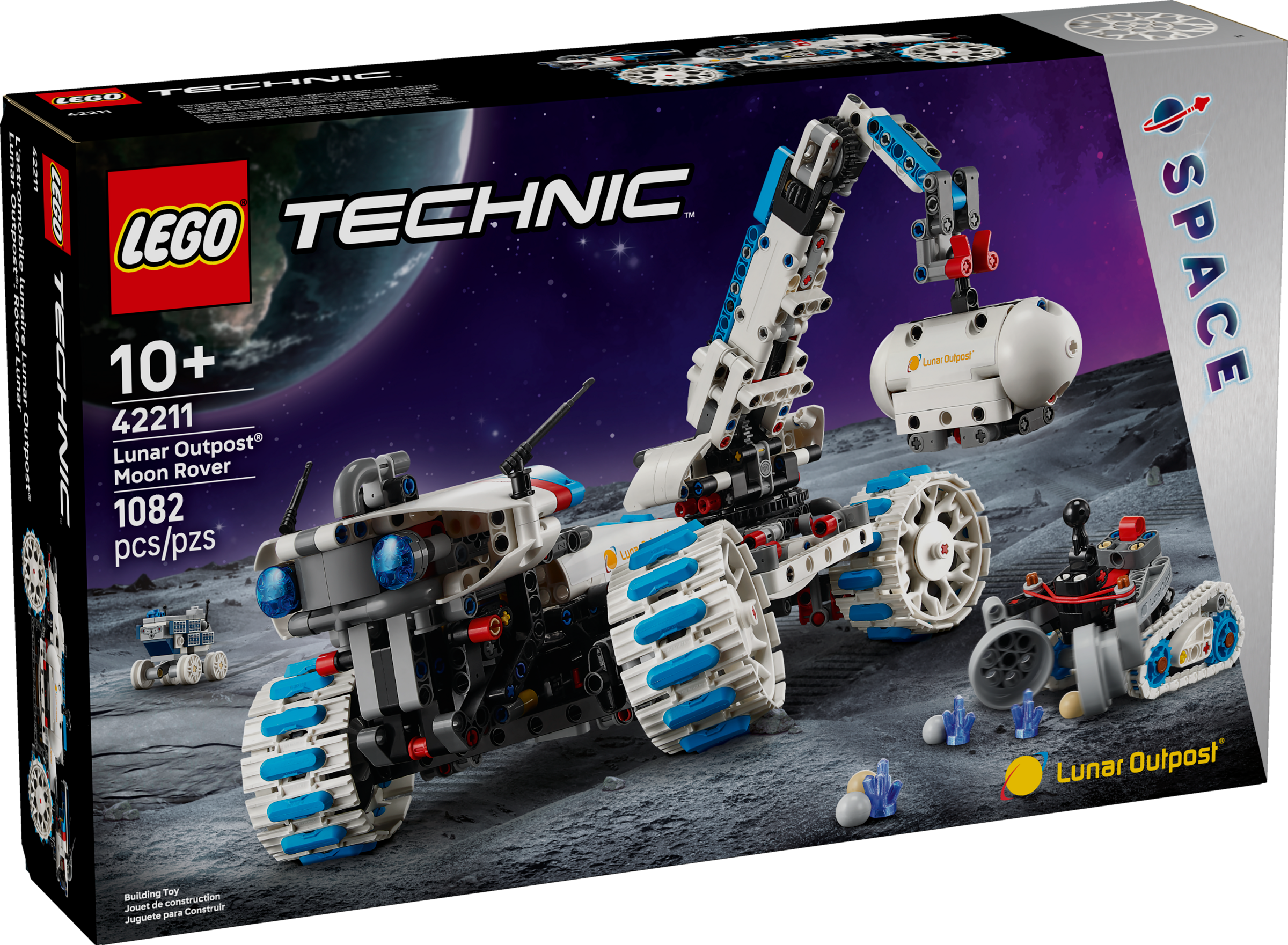 LEGO 42211 Lunar Outpost Maanrover Ruimtevoertuig