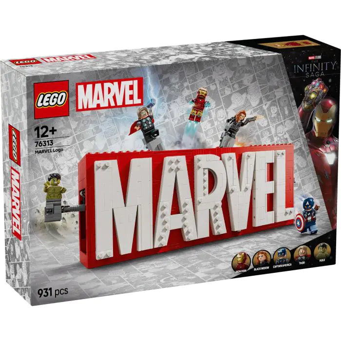 LEGO 76313 MARVEL Logo en Minifiguren