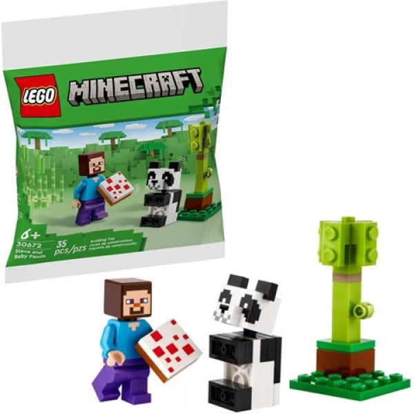 LEGO 30672 Steve en Babypanda (Polybag)