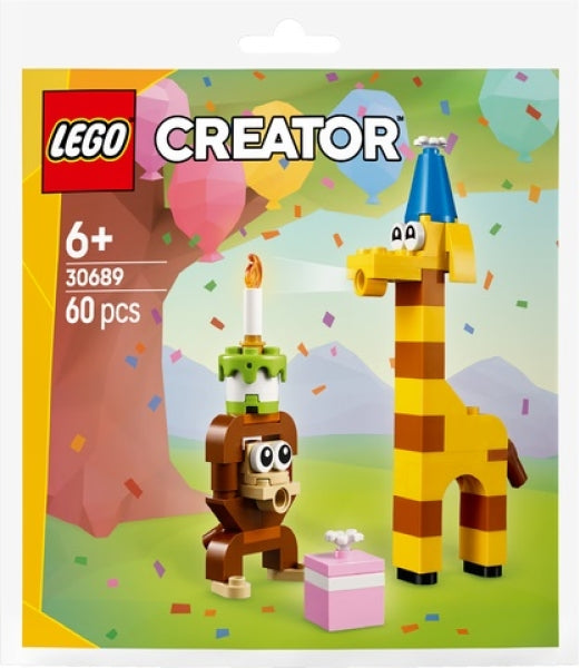 LEGO 30689 Verjaardagsfeestdieren (Paperbag)