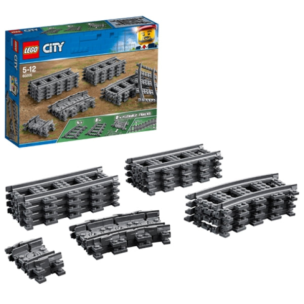 LEGO 60205 Rechte en Gebogen Rails