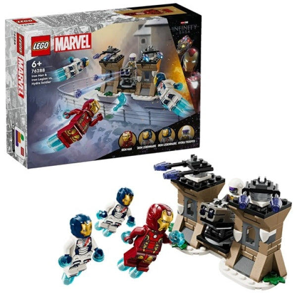 LEGO 76288 Iron Man en Iron Legion VS Hydra Soldaat