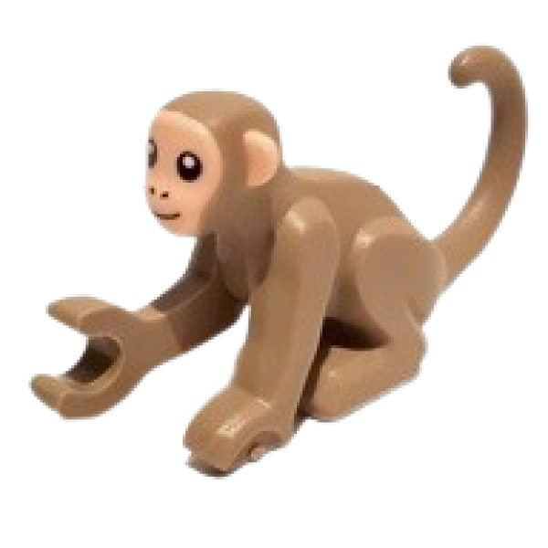 LEGO Aapje DONKERBEIGE
