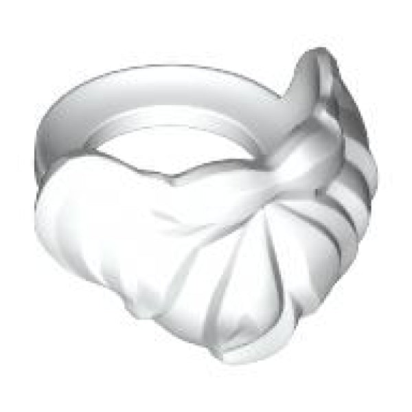 LEGO Baard Halflang WIT (10 stuks)