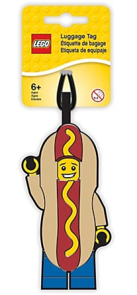 LEGO Bagage Label Man in Hotdogpak