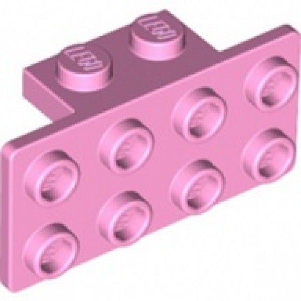 LEGO Bracket 1x2 - 2x4 LICHTROZE (100 stuks)