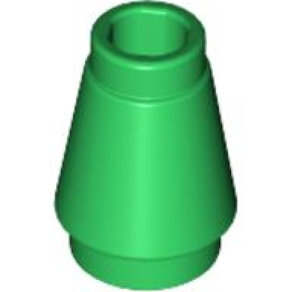 LEGO Cone 1x1 GROEN (100 stuks)