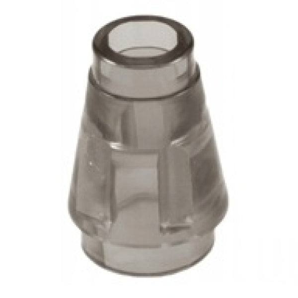 LEGO Cone 1x1 TRANSPARANT ZWART (100 stuks)