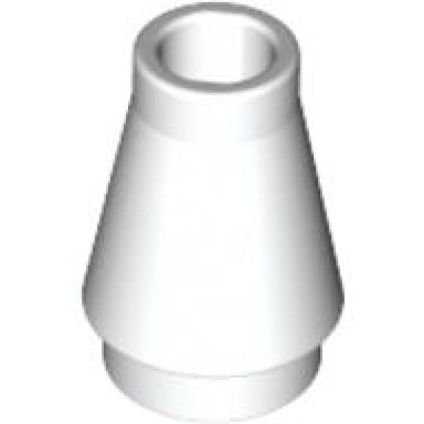 LEGO Cone 1x1 WIT (100 stuks)