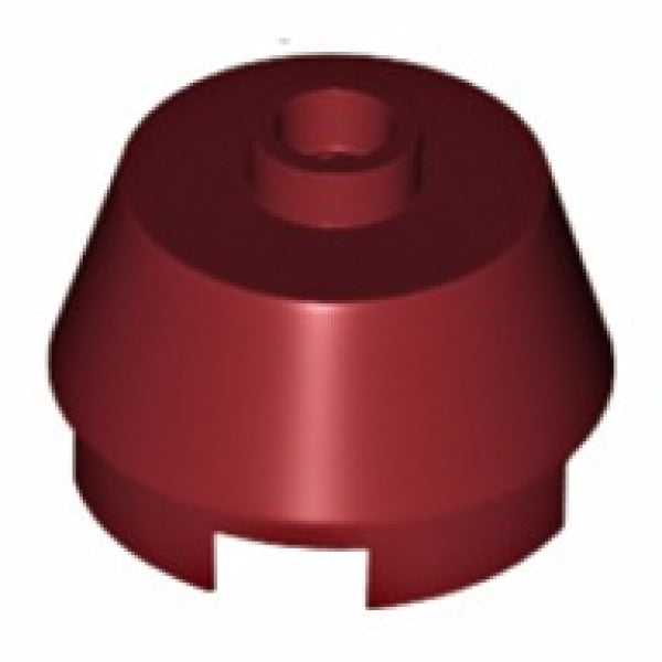 LEGO Cone 2x2 Afgeknot DONKERROOD (100 stuks)