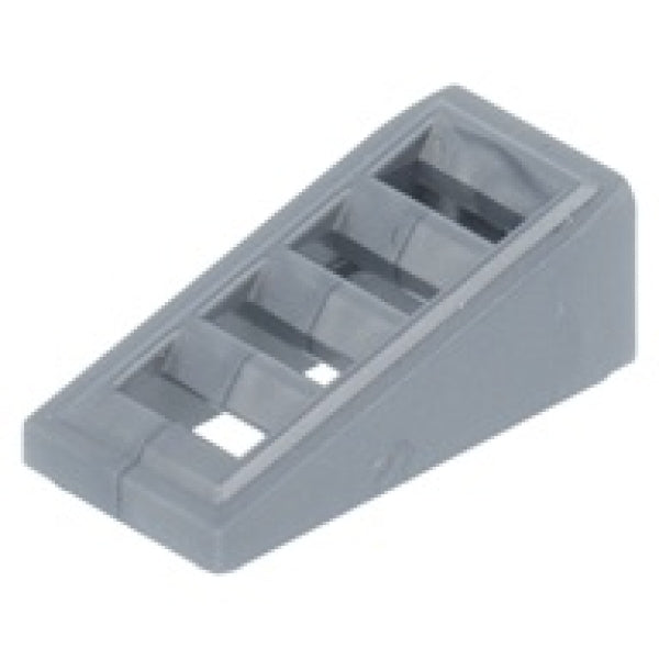 LEGO Dakpan 18 2x1x2/3 met Rooster ZILVERKLEURIG (100 stuks)