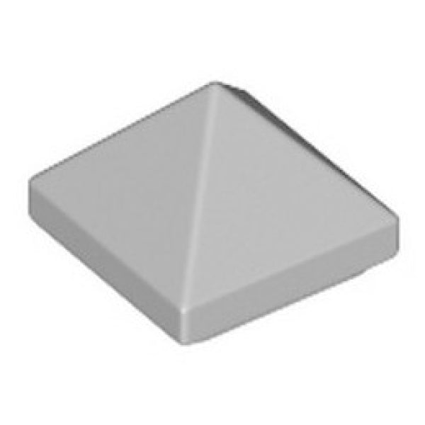 LEGO Dakpan 45 1x1x2/3 Piramide LICHTGRIJS (100 stuks)
