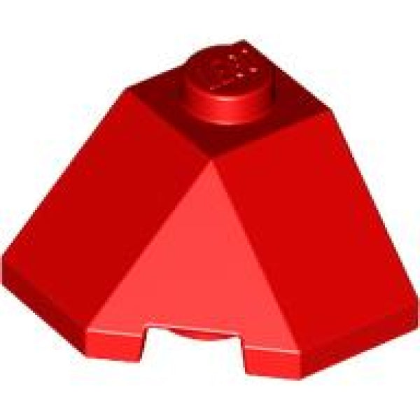 LEGO Dakpan 45 2x2 Hoek Wedge ROOD (100 stuks)