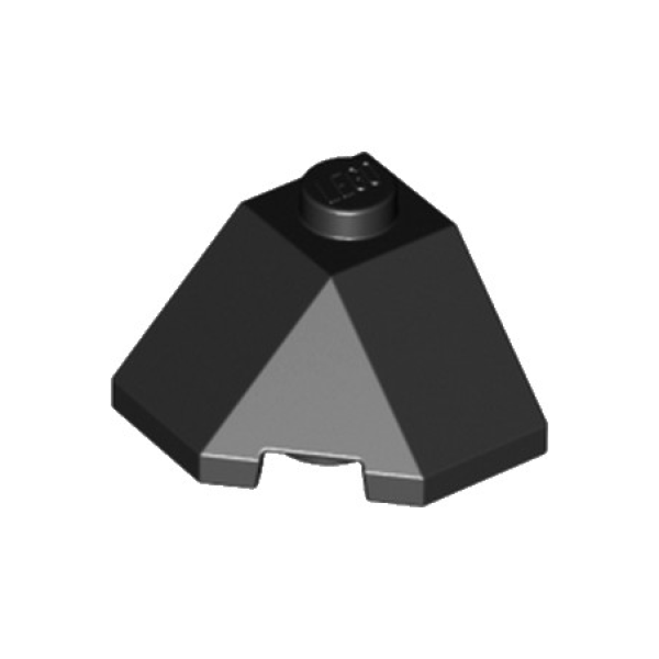 LEGO Dakpan 45 2x2 Hoek Wedge ZWART (100 stuks)