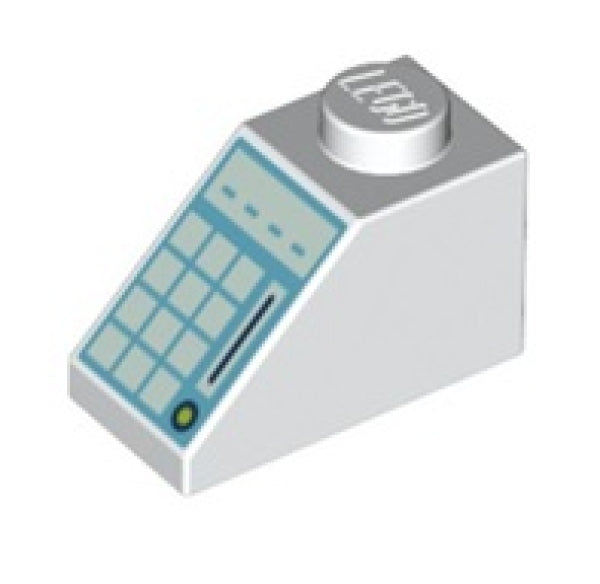 LEGO Dakpan 45 2x1 WIT met Toetsenbord (10 stuks)