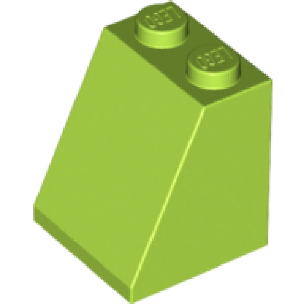 LEGO Dakpan 65 2x2x2 LIMEGROEN (100 stuks)