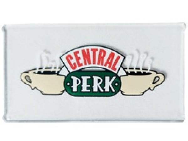 LEGO Glas voor Raam 1x4x6 met Central Perk Opdruk TRANSPARANT