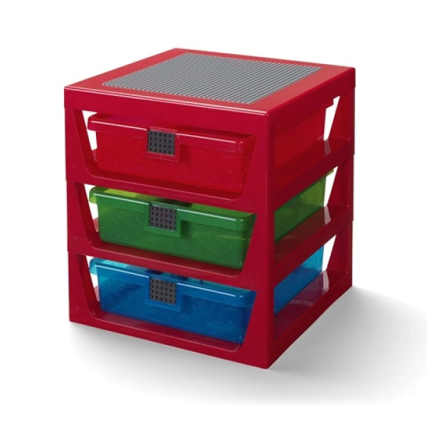 LEGO Iconic 3-Lades Opbergrek ROOD