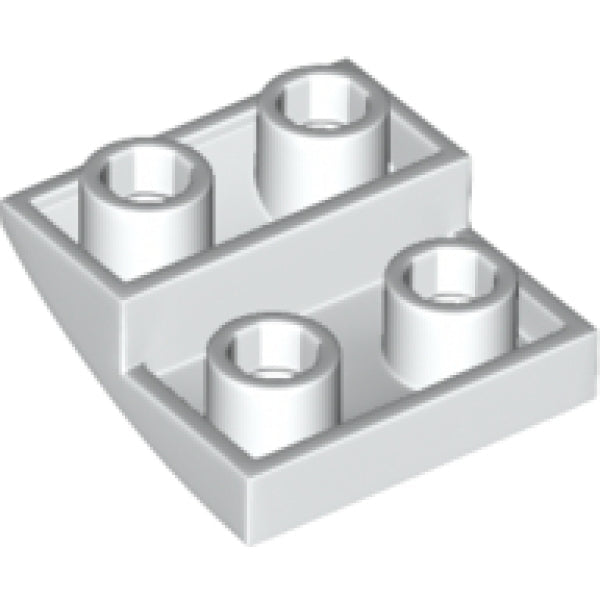 LEGO Dakpan 2x2 Gebogen Inverted WIT (100 stuks)