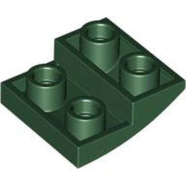 LEGO Dakpan 2x2 Gebogen Inverted DONKERGROEN (100 stuks)