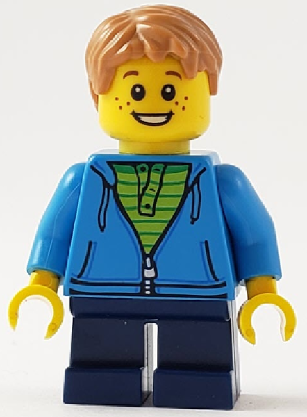 LEGO Jongen met Donkerazuur Trui (GEN112)
