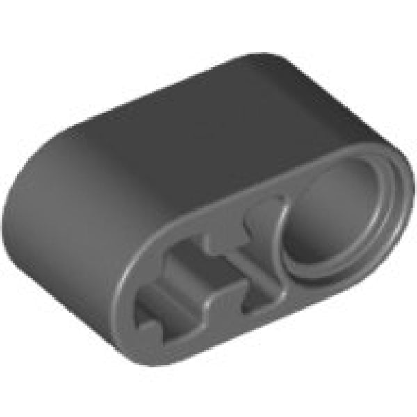 LEGO Liftarm As Gat 1x2 DONKERGRIJS (100 stuks)