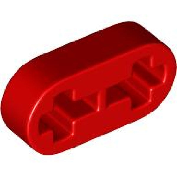 LEGO Liftarm 1x2 Dun ROOD (100 stuks)