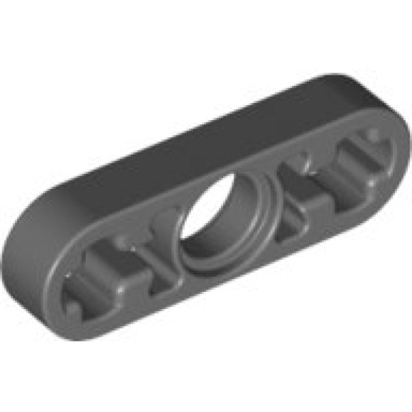 LEGO Liftarm 1x3 Dun DONKERGRIJS (100 stuks)