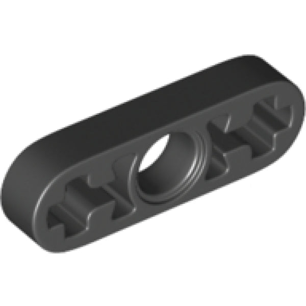 LEGO Liftarm 1x3 Dun ZWART (100 stuks)