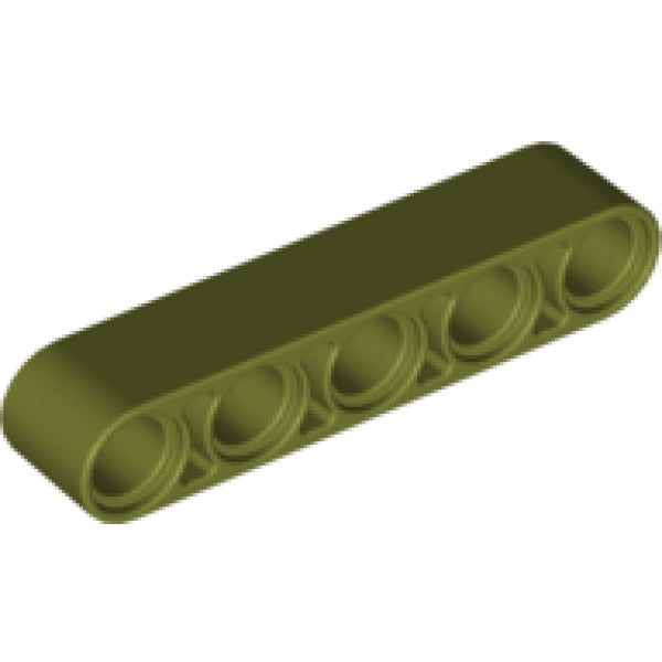 LEGO Liftarm 1x5 OLIJFGROEN (100 stuks)