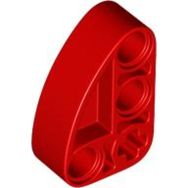 LEGO Liftarm 2x3 L-Shape Kwart Ellipse ROOD