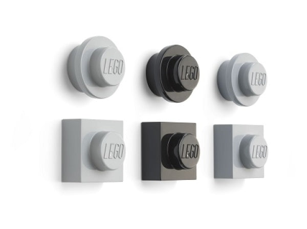 LEGO Magneetset (6 stuks) ZWART-GRIJS