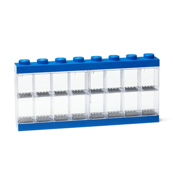 LEGO Minifiguur Display Case 16 BLAUW