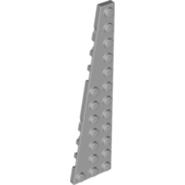LEGO Plaat 12x3 Wedge Links LICHTGRIJS (10 stuks)
