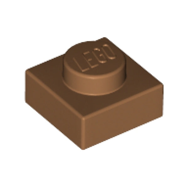 LEGO Plaat 1x1 NOUGAT (100 stuks)