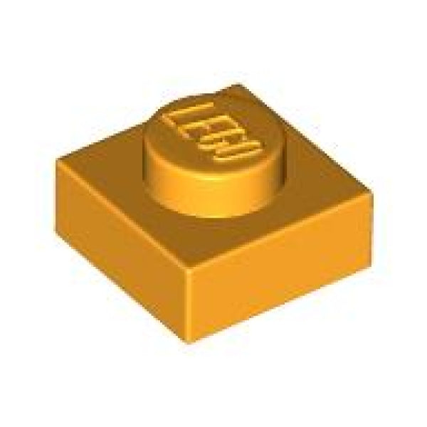 LEGO Plaat 1x1 OKERGEEL (100 stuks)