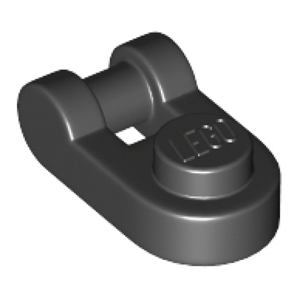 LEGO Plaat 1x1 Rond met Hendel ZWART (100 stuks)