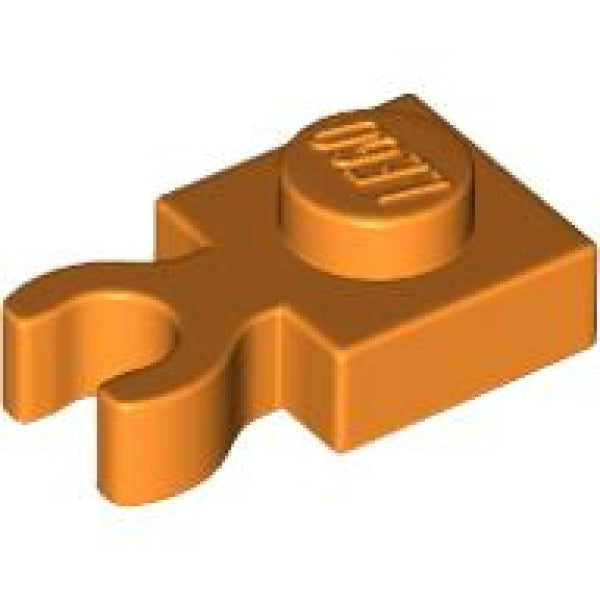 LEGO Plaat 1x1 met Clip Verticaal ORANJE (100 stuks)