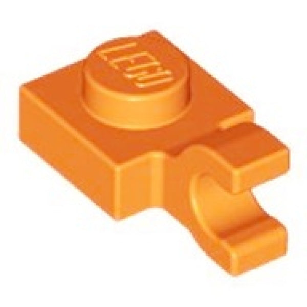 LEGO Plaat 1x1 met Open O Clip Hor.Grip ORANJE (100 stuks)