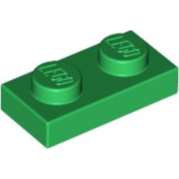 LEGO Plaat 1x2 GROEN (100 stuks)
